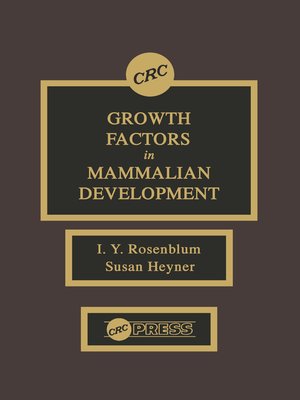cover image of Growth Factors in Mammalian Development
